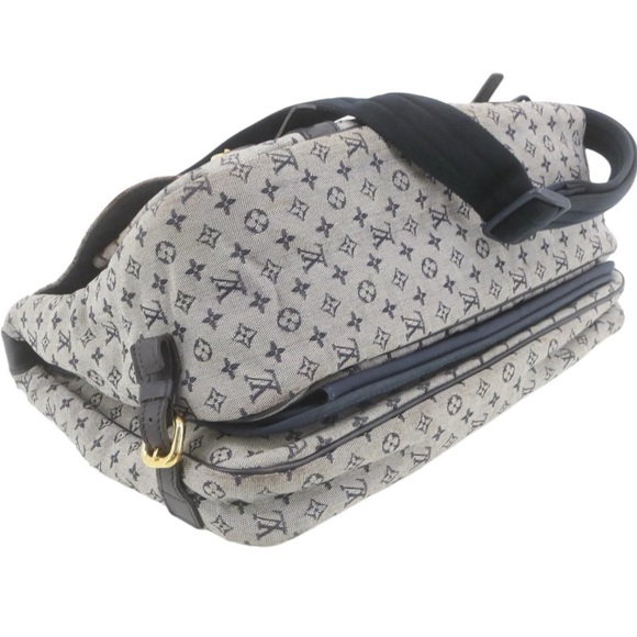 LOUIS VUITTON Blue Monogram Mini Lin Sac A Langer Diaper Bag- RARE - Picture 5 of 10